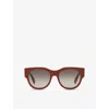Fendi Womens  Fe40147i Round-frame Acetate Sunglasses
