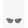 Fendi Fe4160us Cat-eye Crystalized Logo Sunglasses