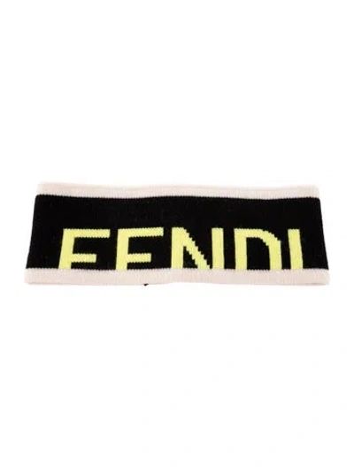 Pre-owned Fendi Womens' Wool Headband In Neutral