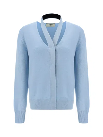 FENDI WOOL AND CASHMERE CARDIGAN