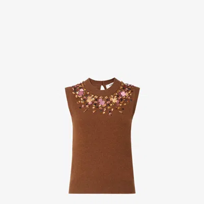FENDI FENDI WOOL AND CASHMERE GILET