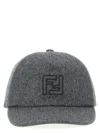 Fendi Wool And Cashmere Hat Hats Gray In Gray