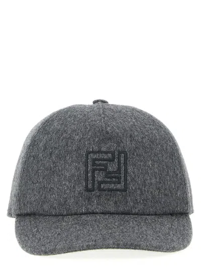 Fendi Wool And Cashmere Hat Hats Gray