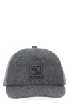 Fendi Wool And Cashmere Hat Hats Gray In Gray