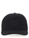Fendi Cashmere And Wool Cap Featuring Embroidery In Gray