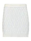 Fendi Wool And Cashmere Mini Skirt Skirts Light Blue