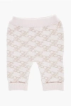 Fendi Wool And Cashmere Pants With All-over Monogram