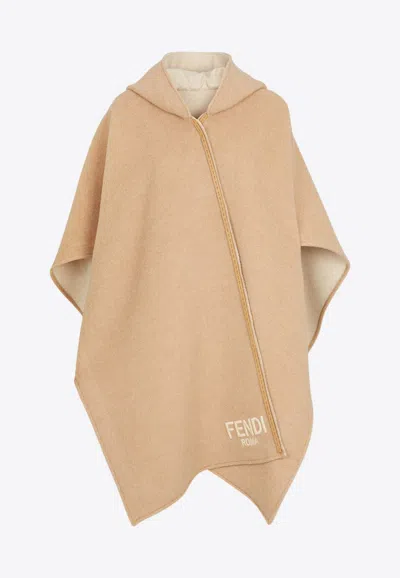 Fendi Wool And Cashmere Poncho