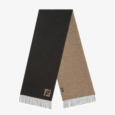 FENDI FENDI WOOL AND CASHMERE SCARF