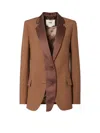Fendi Women Wool And Mohair Blazer In Brown