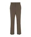 Fendi Wool And Mohair Pants In Brown
