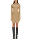 Fendi Slim Fit Wool And Silk Dress Size 40 In Multicolour