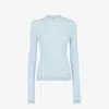Fendi Wool And Silk Sweater In Blue