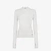 Fendi Wool And Silk Sweater In White