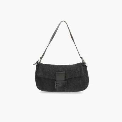 Fendi Wool Baguette Bag