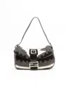 Fendi Wool Baguette Bag In Multi