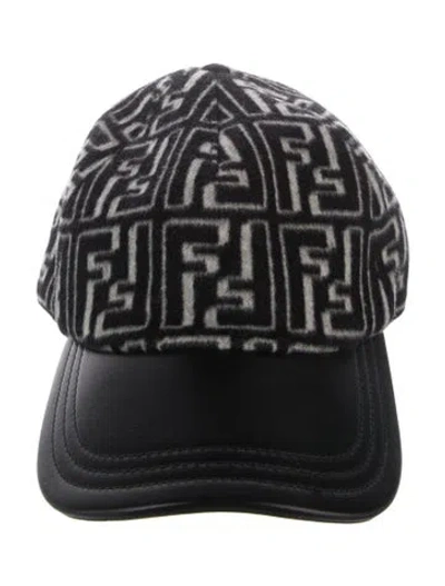 Pre-owned Fendi Wool Baseball Cap In Black