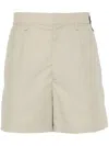 Fendi Virgin Wool Jojoba Shorts With 4 Pockets In Neutrals