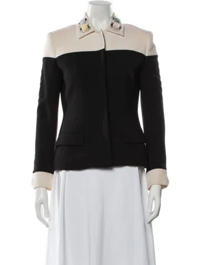 Pre-owned Fendi Wool Blazer In Black