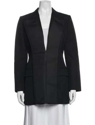 Pre-owned Fendi Wool Blazer In Black/blue