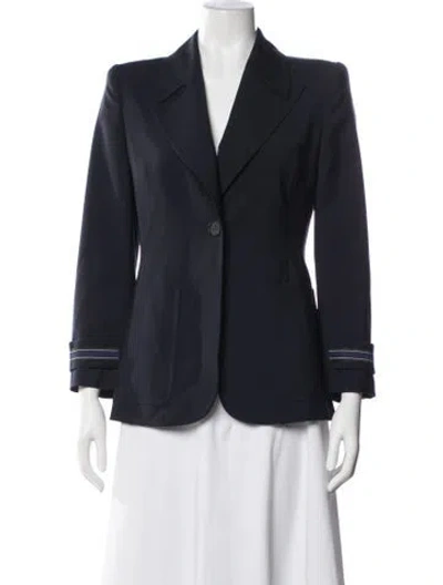 Pre-owned Fendi Wool Blazer In Blue