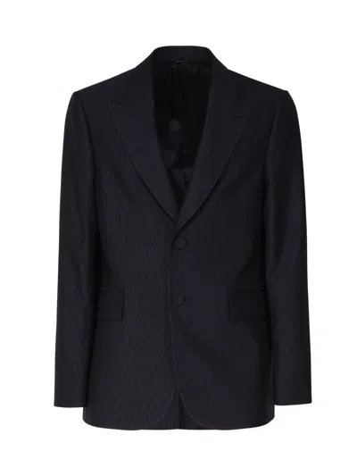 Fendi Wool Blazer In Blue