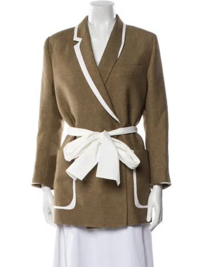 Pre-owned Fendi Wool Blazer In Brown
