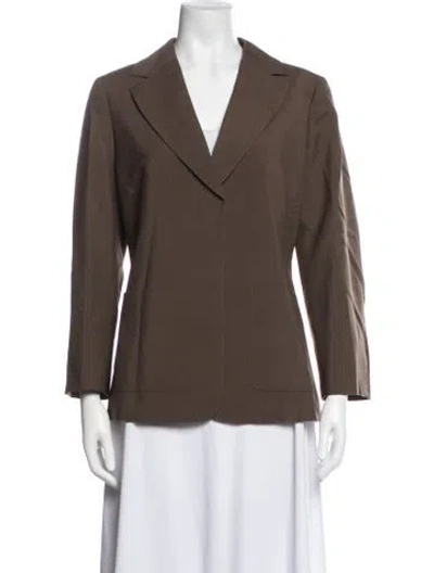Pre-owned Fendi Wool Blazer In Brown