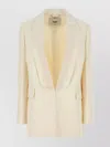 Fendi Wool Blend Blazer With Flap Pockets