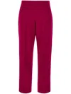 Fendi Trousers Wool Blend Front Crease In Red
