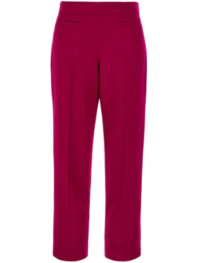 FENDI WOOL-BLEND CROPPED TROUSERS