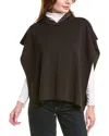 Shop Fendi Wool-blend Poncho In Brown