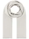 Fendi Wool Blend Scarf In Grey