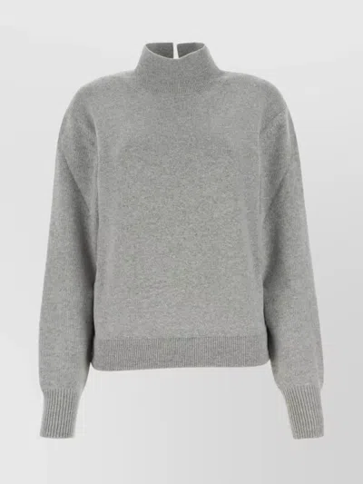 Fendi Wool Blend Sweater In Grey