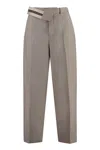 Fendi Mohair And Wool Trousers In Gray