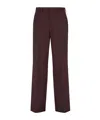 Fendi Wool Casual Pants In Red