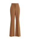 Fendi Wool Charleston Pants In Brown
