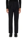 Fendi Wool Cigarette Trousers In Blue