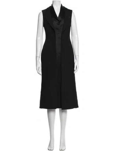 Pre-owned Fendi Wool Coat In Black