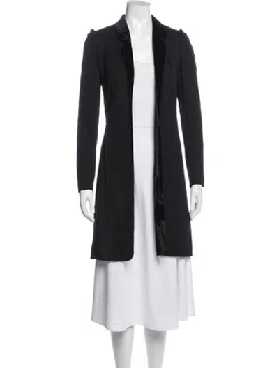 Pre-owned Fendi Wool Coat In Black