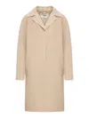 Fendi Coat In Nude & Neutrals