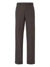 Fendi Tailored Trousers With Back Pockets And Belt Loops In Brown
