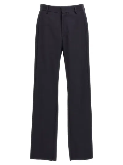 Fendi Wool Crêpe Trousers In Black