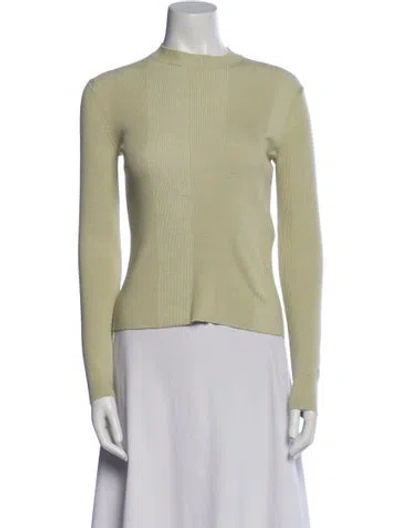 Pre-owned Fendi Wool Crew Neck Sweater In Green