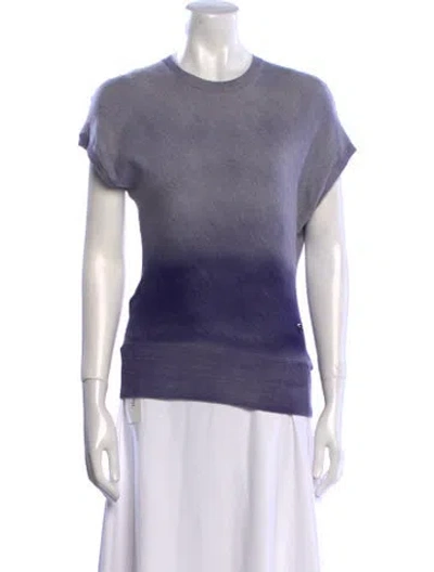 Pre-owned Fendi Wool Crew Neck Sweater In Purple