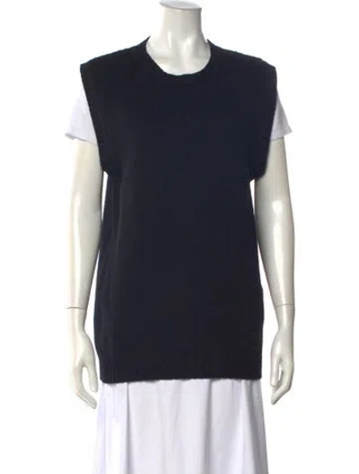 Pre-owned Fendi Wool Crew Neck Sweater W/ Tags In Blue