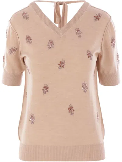 FENDI FENDI WOOL CROPPED SWEATER
