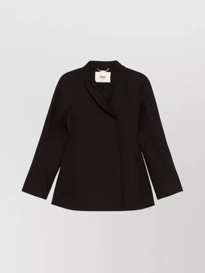 Fendi Grain De Poudre Blazer In Purple | ModeSens
