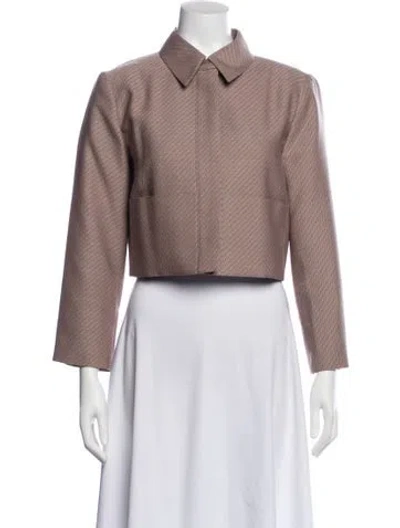 Pre-owned Fendi Wool Evening Jacket In Neutral