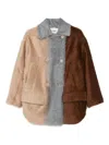 Fendi Women Alpaca And Wool Double-breasted Coat In Multi